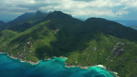views over the incredible mahe island in the seychelles