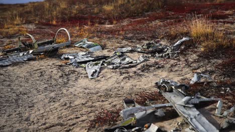 restos del t-33. accidente de avión en kangerlussuaq