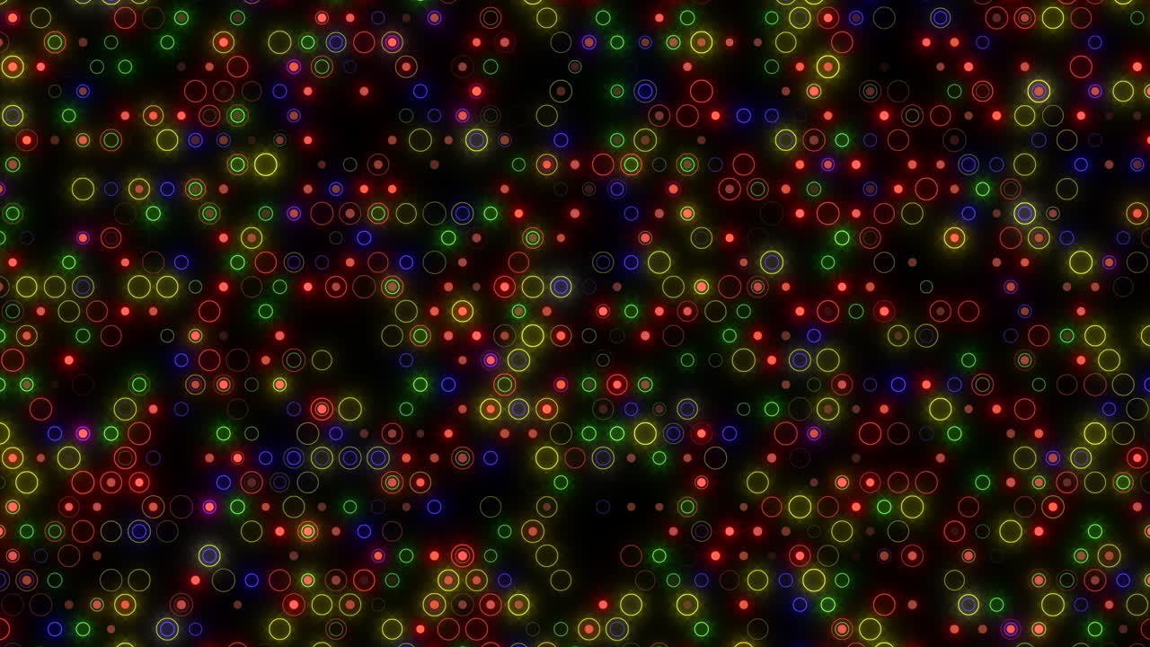 다채로운 원의 떠다니는 대칭 격자