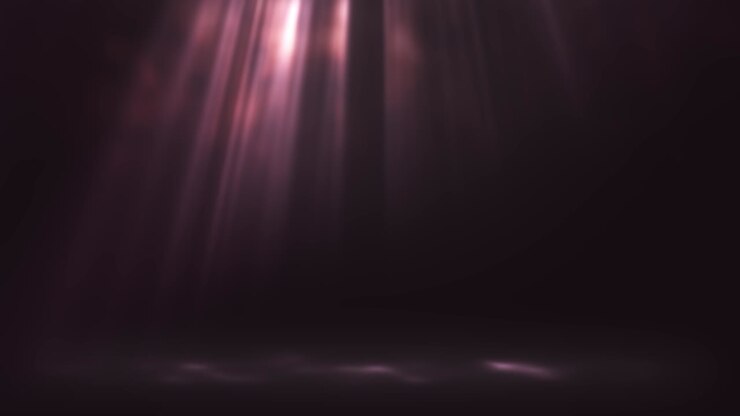 Abstract Light Beams on Dark Background