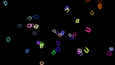 protector de pantalla de computadora animado con letras
