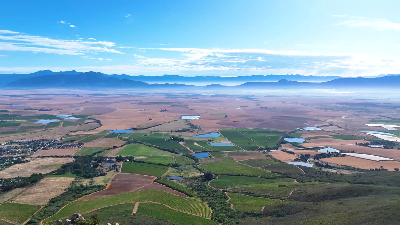 High-altitude beauty where crisp mountain air meets thriving, vibrant vineyards