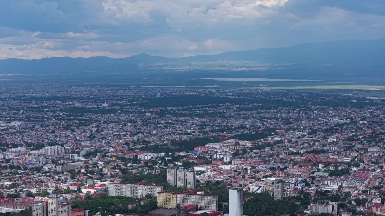 From a drone, the northern zone of Mexico City