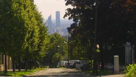 vista de la ciudad de viena hacia el centro de la ciudad en un hermoso día de verano