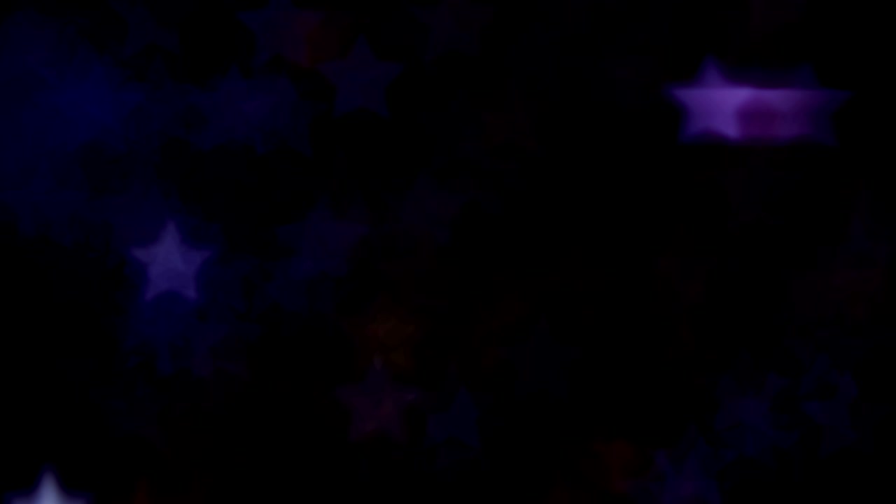 bokeh en el fondo en forma de muchas estrellas