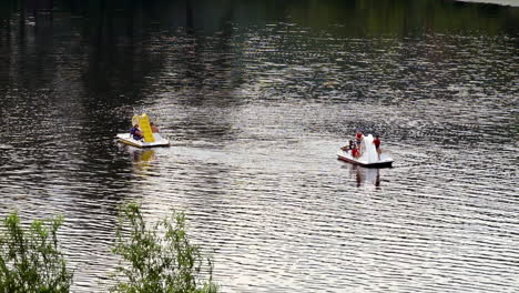 Two-hydro-bicycles-on-the-lake