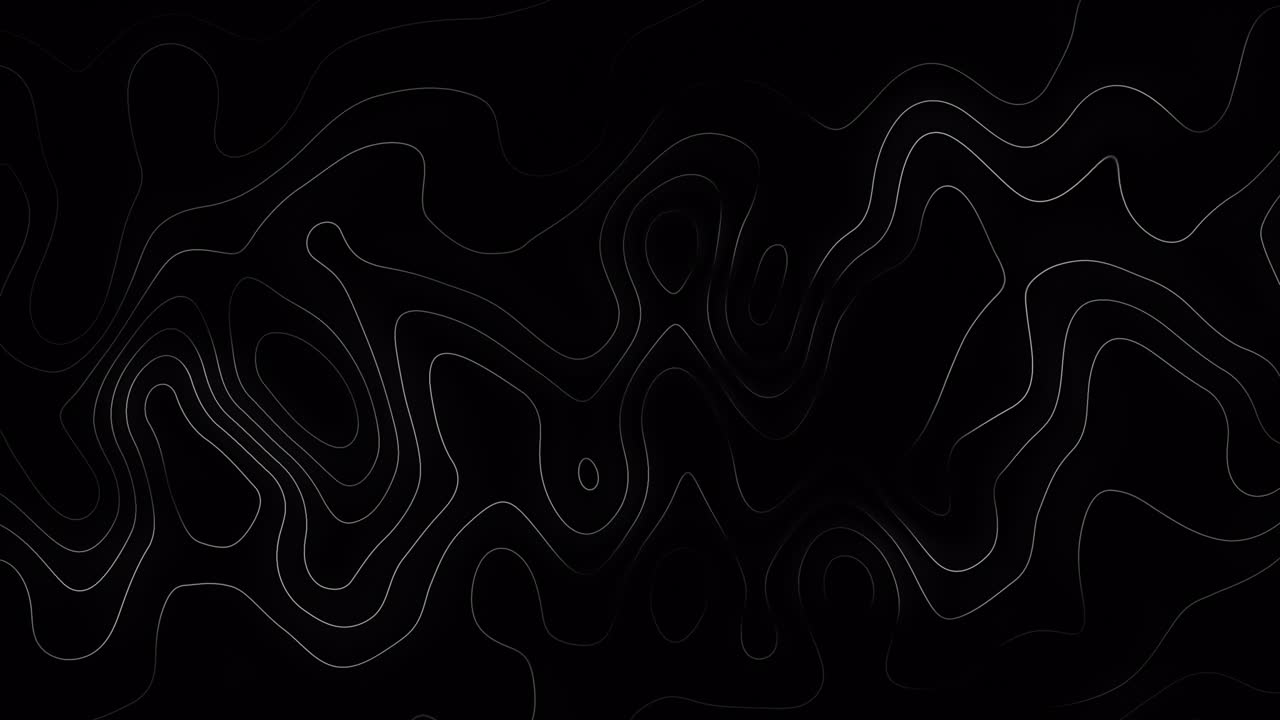 Loop continuo: motivo astratto a onda con venature del legno, linee e tratti, sfondo a mappa in bianco e nero. Sfondi astratti per offrire un aspetto distintivo secondo le tue preferenze
