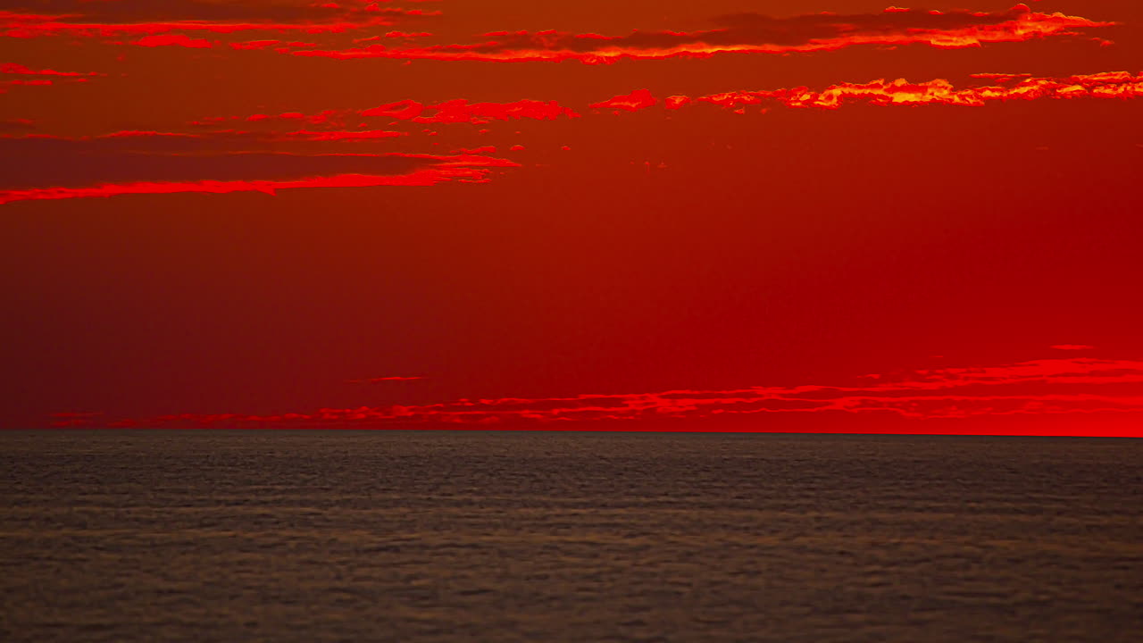 Bloody red sunset golden hour at Latvia Europe