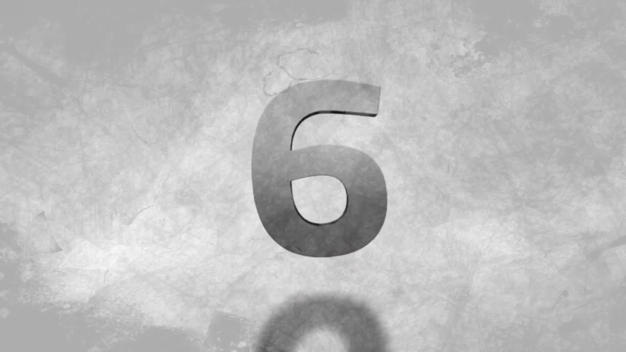 vídeo animado de cuenta atrás