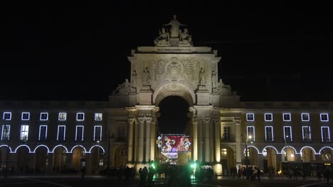 navidad en el centro de lisboa, portugal