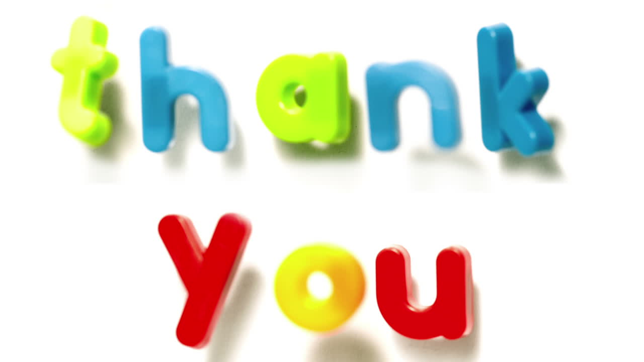 알파 마그네트 글자로 표기된 감사합니다.