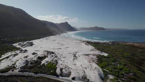 witsand beach near misty cliffs and scarborough in cape point, south africa