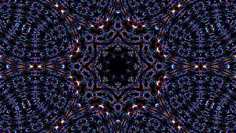 Beautiful abstract kaleidoscope that shines, a radiant light that regulates the subtle movements
