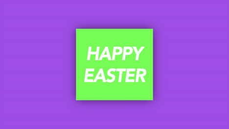 stylish easter greeting card celebrate with vibrant purple and bold green font