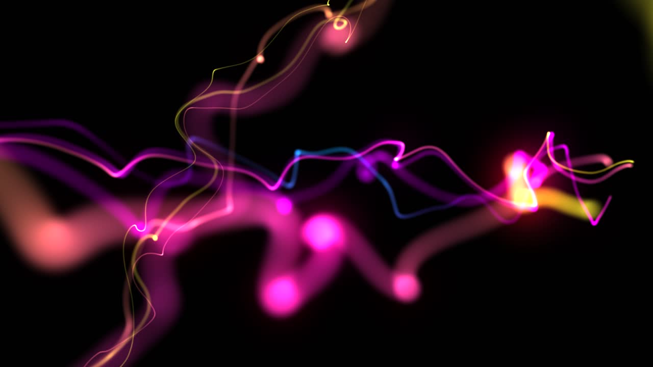 líneas abstractas ascendentes multicolores atractivas ondas hipnóticas composición en bucle sin costuras