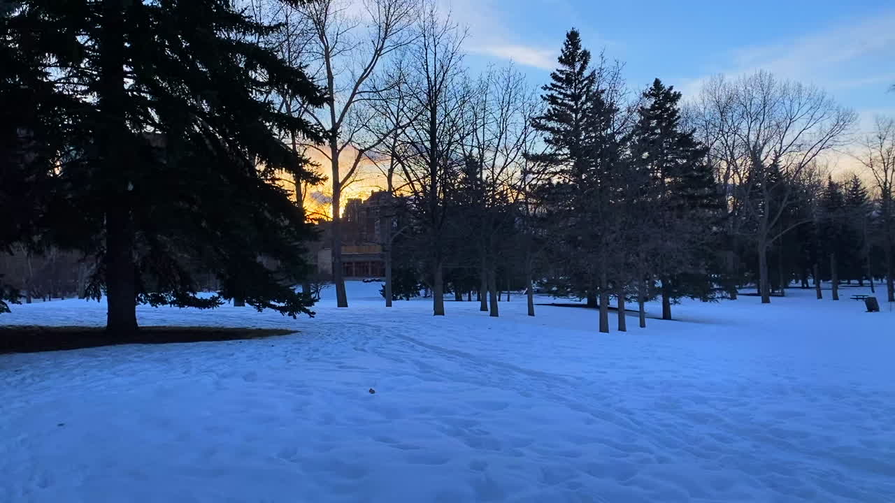 Park with a playground in Calgary Canada.