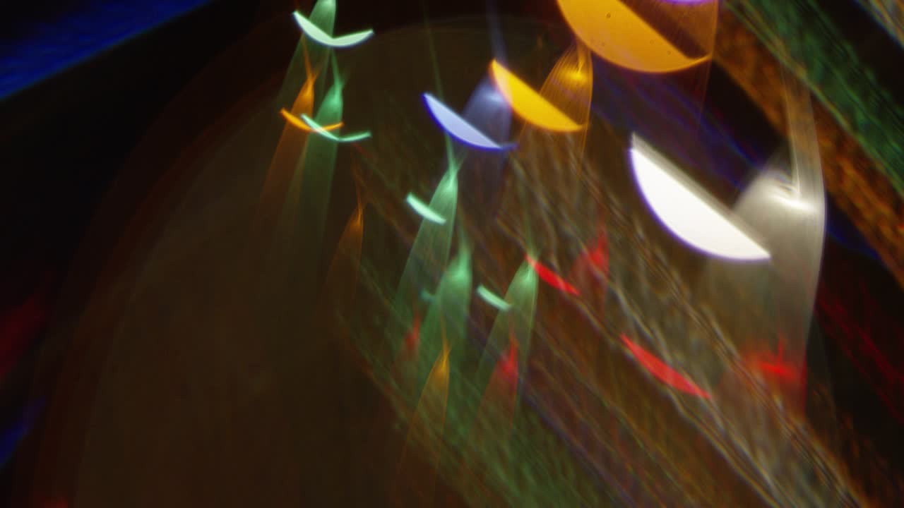 guirnaldas, deslumbramiento, fuera de foco y en foco