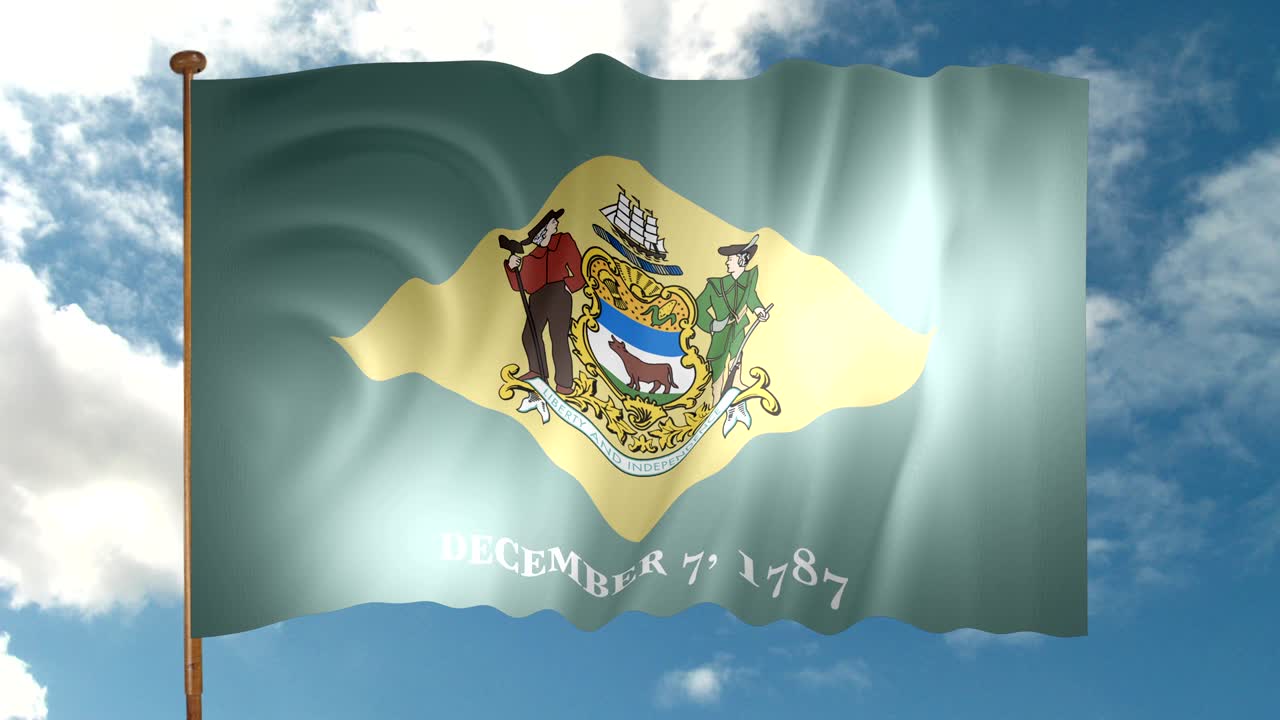 bandera del estado de delaware