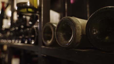 french wine aging in cellar of vineyard