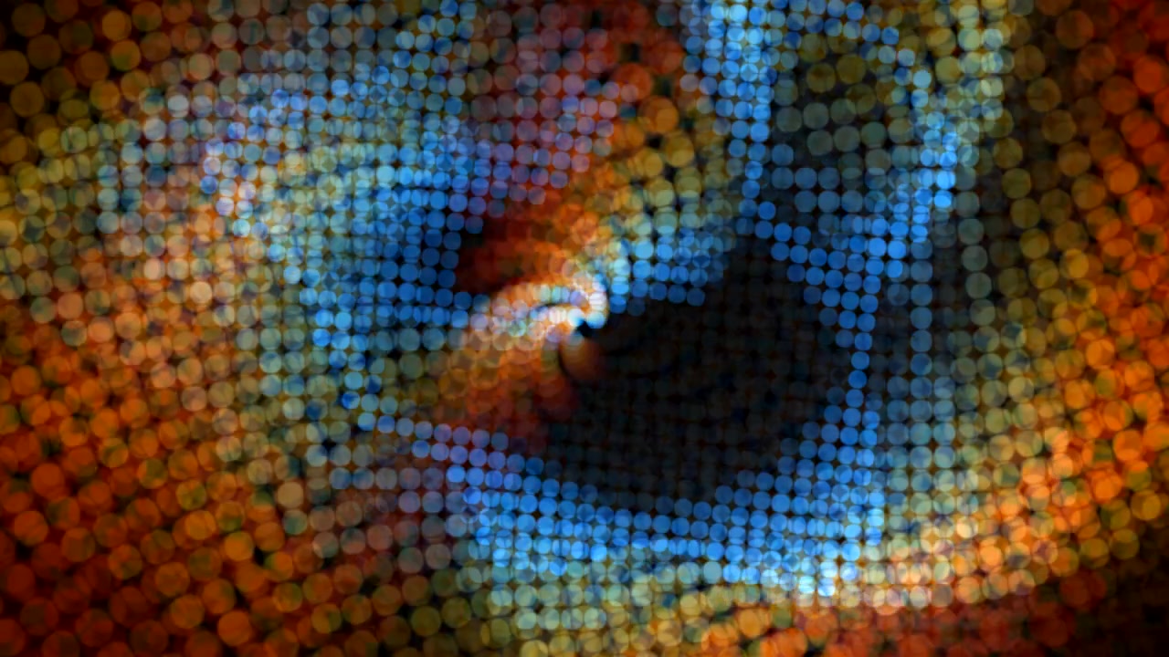 Colourful play of light passing through a prism