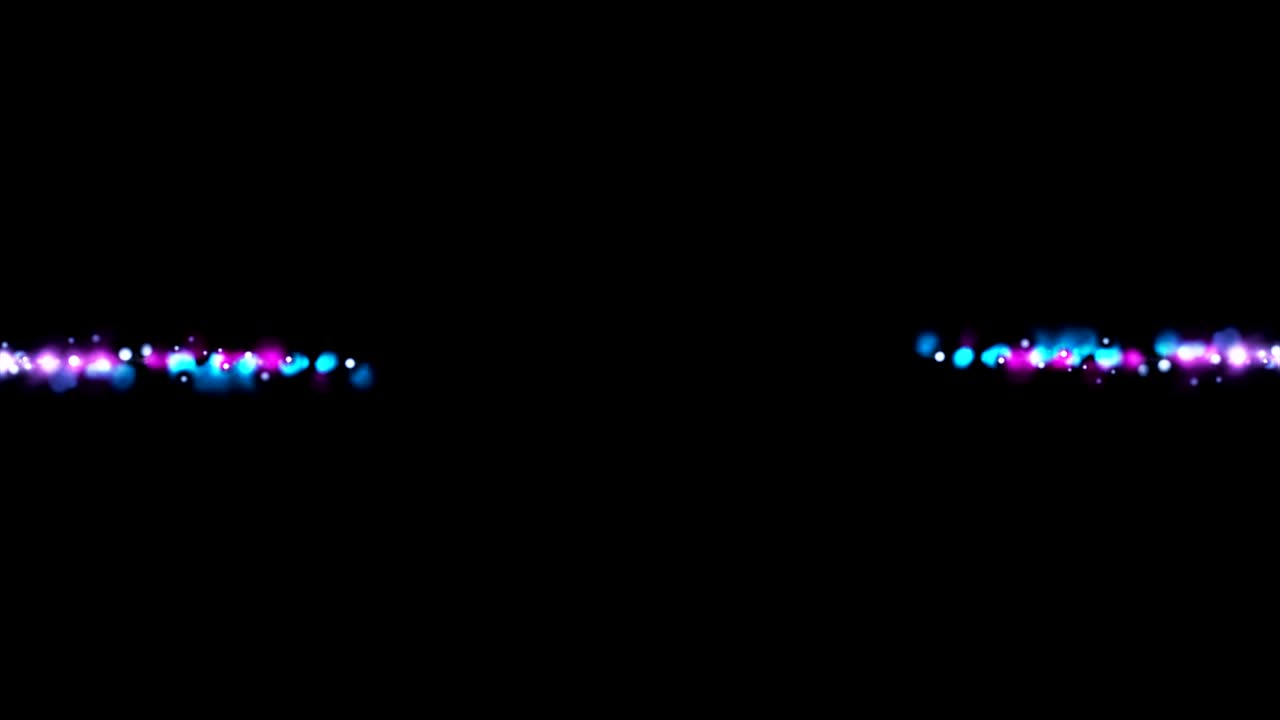 Blau-violette abstrakte Videoanimation mit leuchtenden Lichteffekten