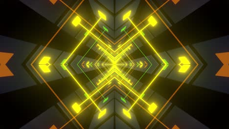 neon tunnel visuals