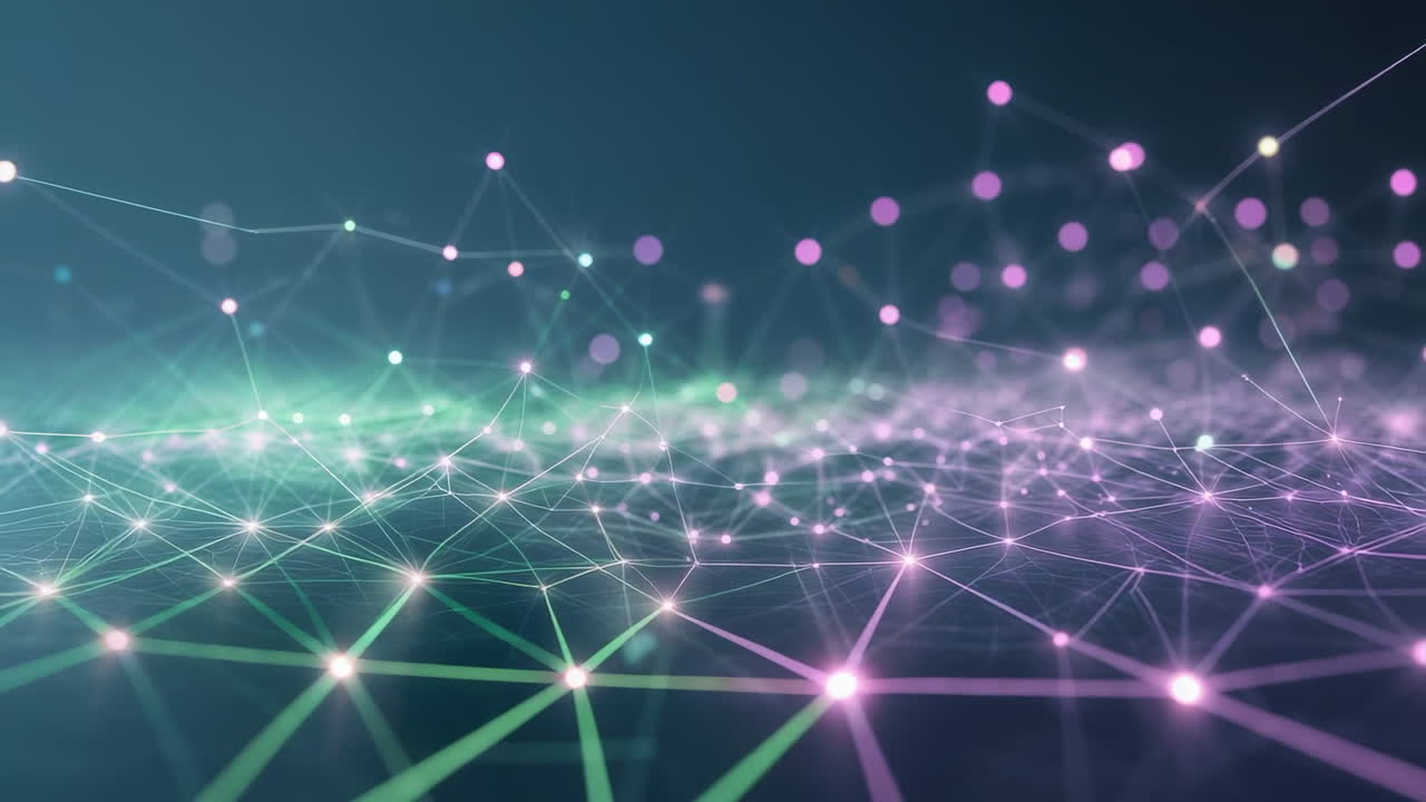 Abstract Digital Network Connections Background