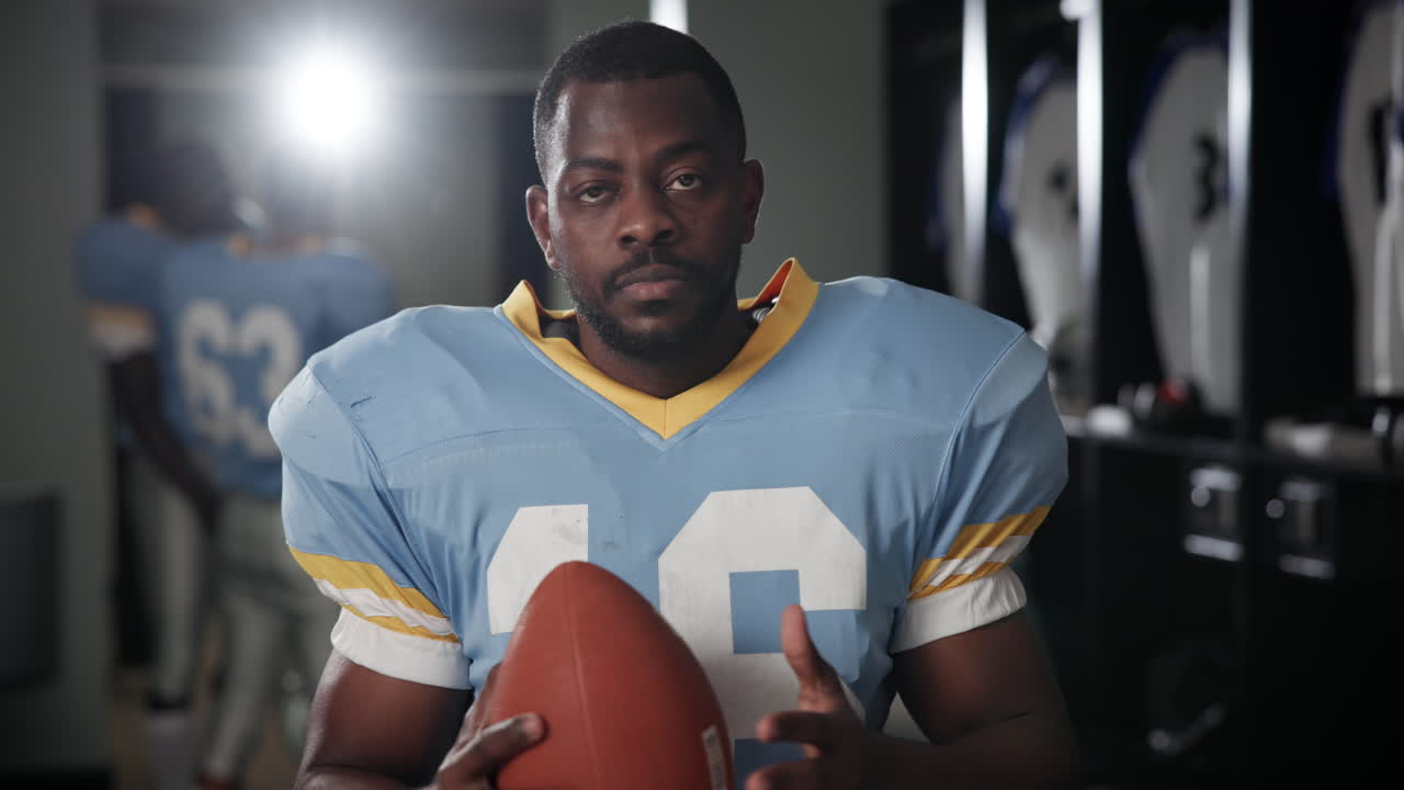 Football player portrait