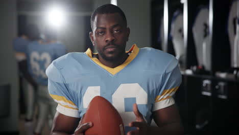 football player portrait