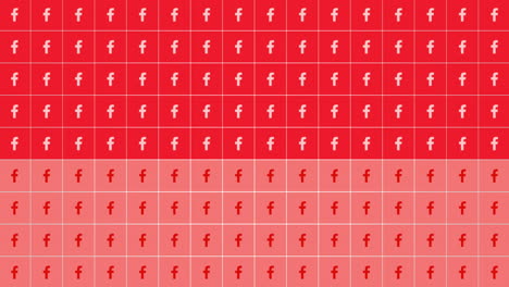 patrón de iconos de facebook social en el fondo de la red