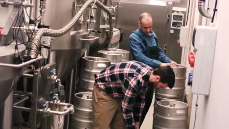 brewers working at brewery factory