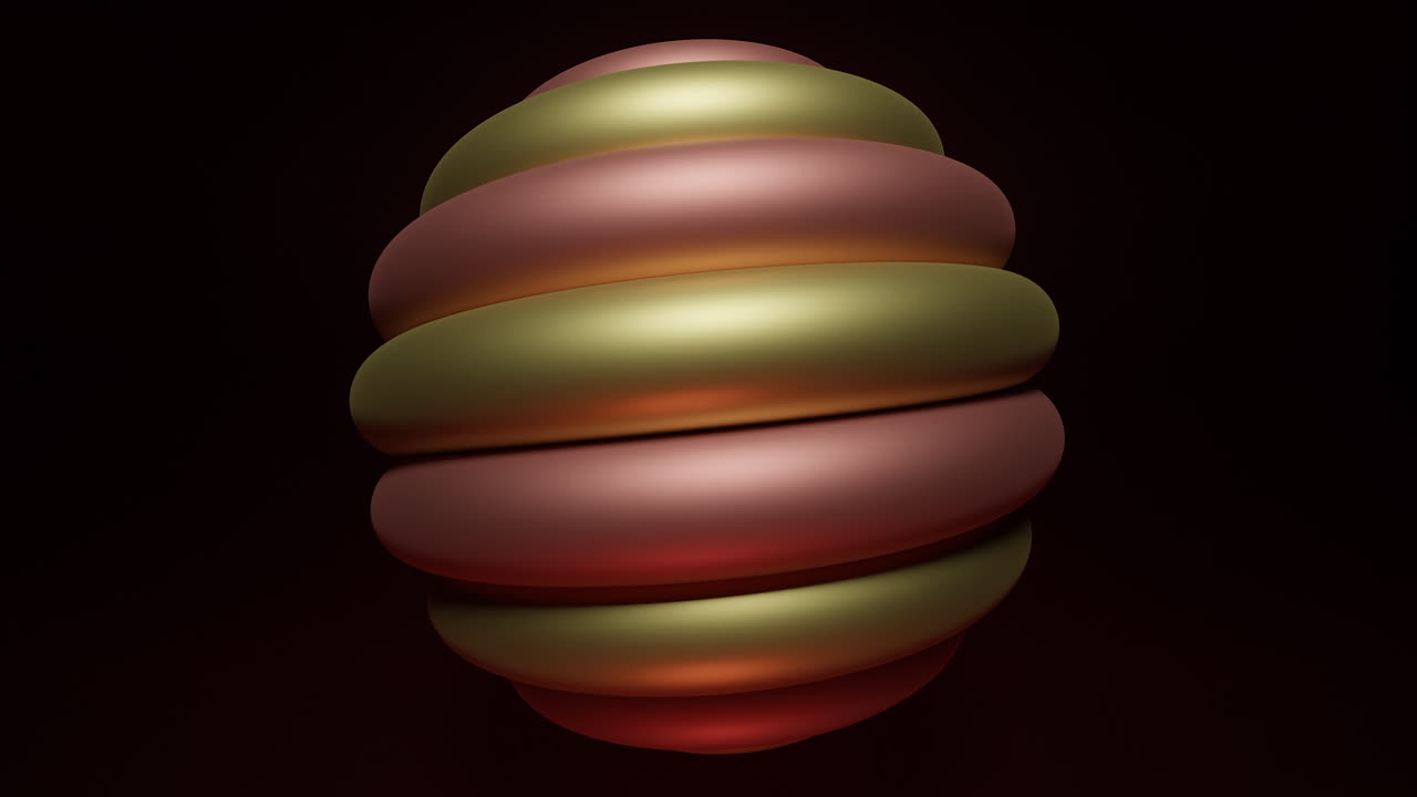 추상 3d 렌더링 된 달 모양