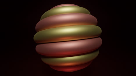 abstracto en forma de huevo renderizado en 3d