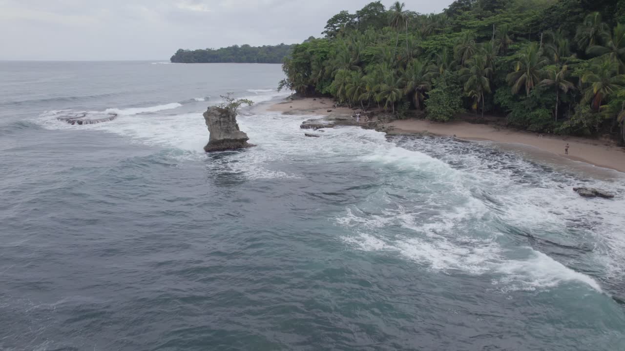 tropical beach during midday in Costa Rica
