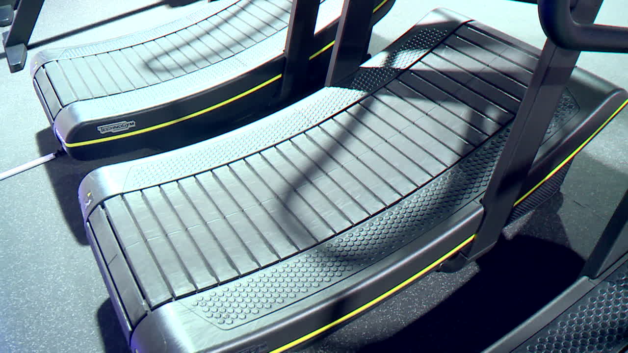 Technogym Curved Treadmills in a Gym