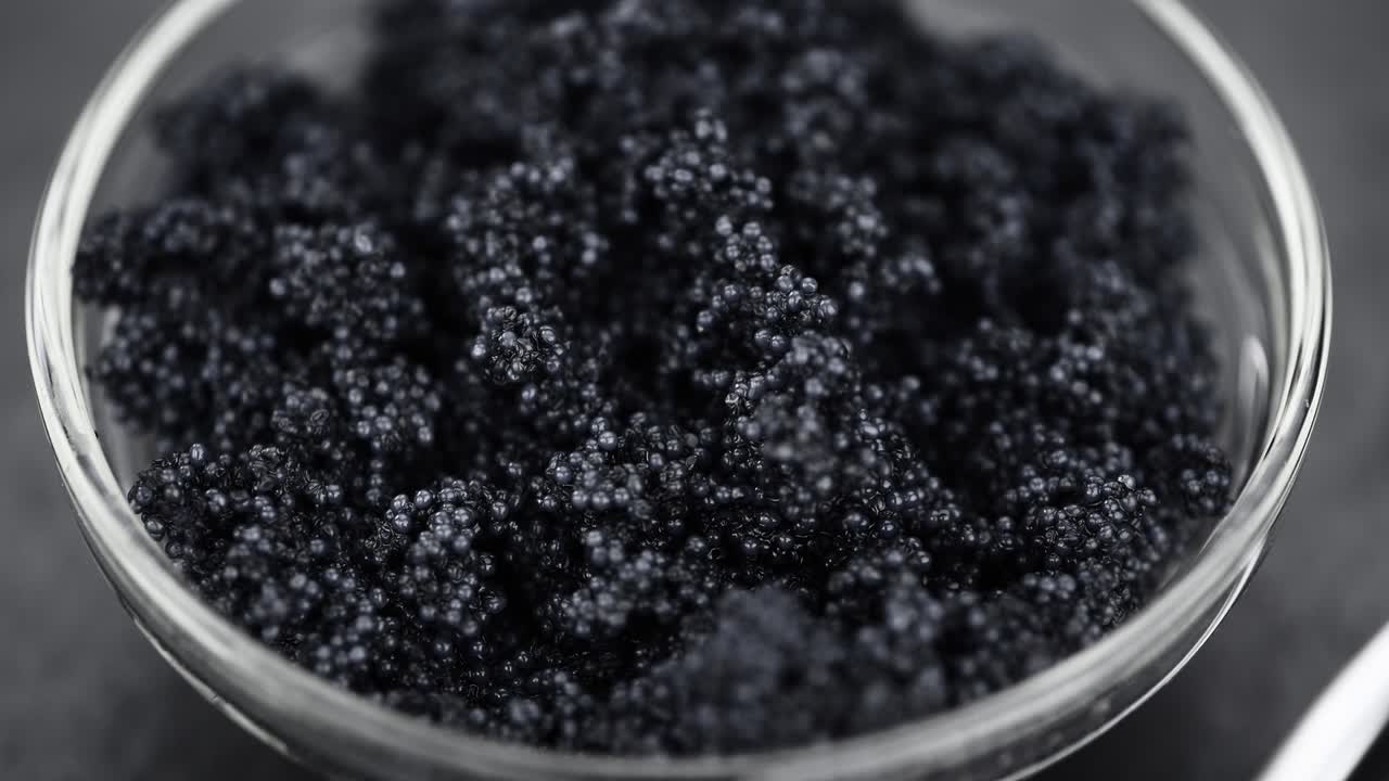 caviar negro giratorio sin costuras con bucle (de cerca)