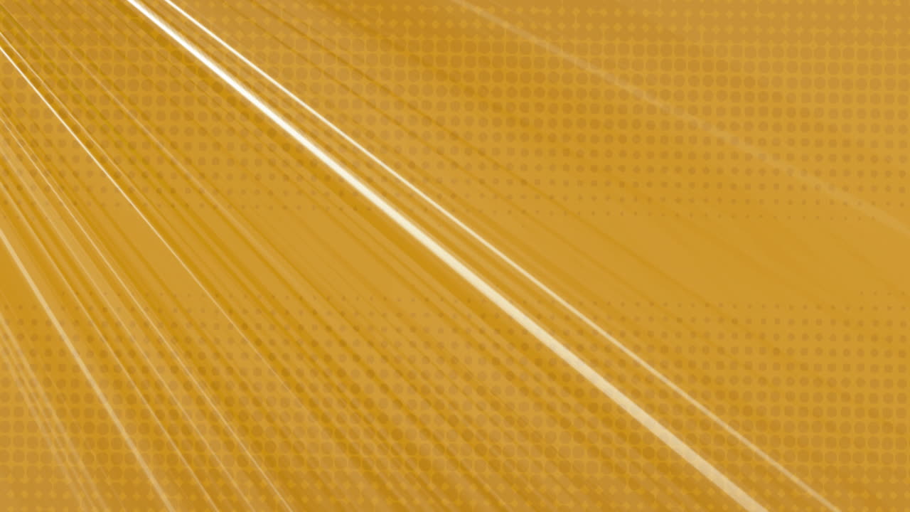 rutas de luz blancas que se mueven contra un fondo amarillo