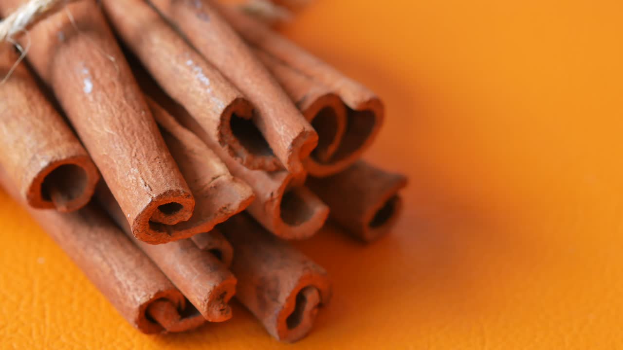 Close-up of a Bundle of Cinnamon Sticks