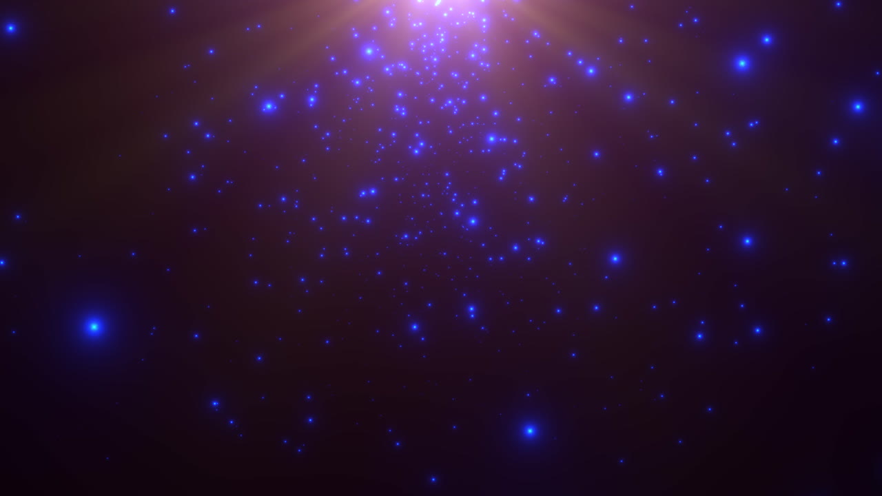 Motion blue particles and stars in galaxy 5
