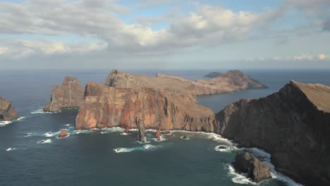 Impresionante-Vista-Aérea-De-Imágenes-Cinematográficas-De-Drones-4K-De-São-Lourenço---Ilha-Da-Madeira---Portugal