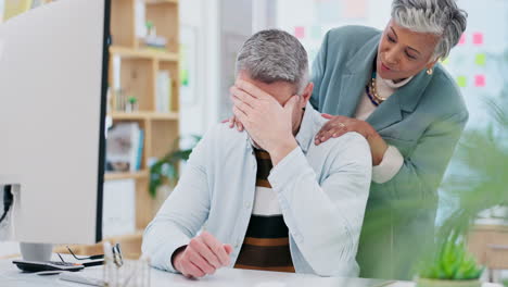 Stress,-businessman-and-woman-in-office