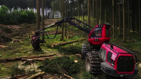 logging equipment forestry industry machine close up