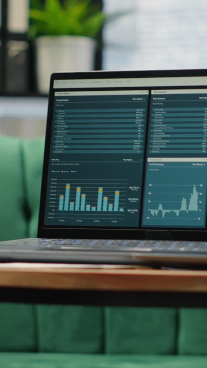 Vertical Video Empty urban corporation high end office designed for a leader