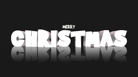 Texto-De-Feliz-Navidad-De-Dibujos-Animados-En-Un-Degradado-Negro-Vibrante