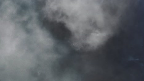 thunderstorm, dark clouds moving across 4k