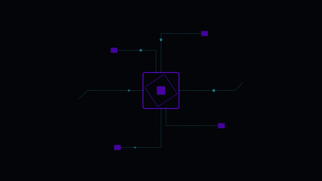Abstract Digital Processor Chip with Rotating Geometric Data Nodes