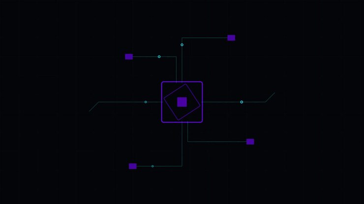 Abstract Digital Processor Chip with Rotating Geometric Data Nodes