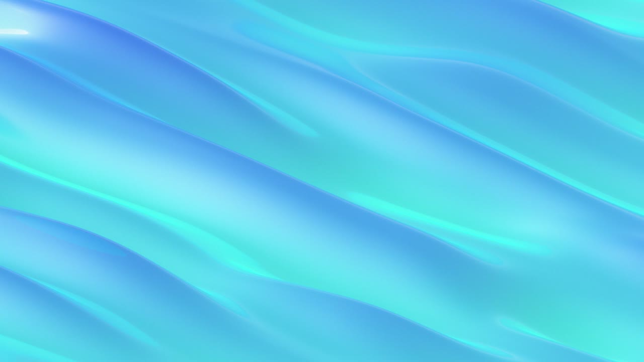 Cyan and Blue Gradient Wavy Liquid