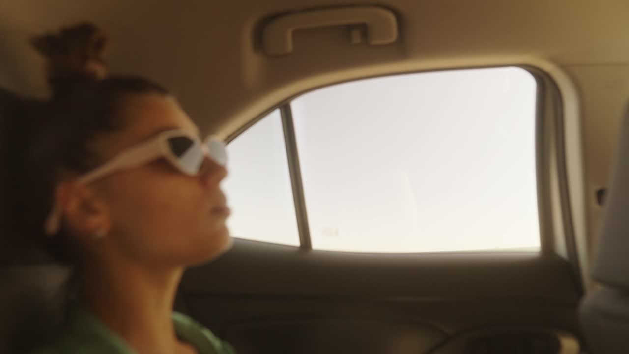 Woman in a car