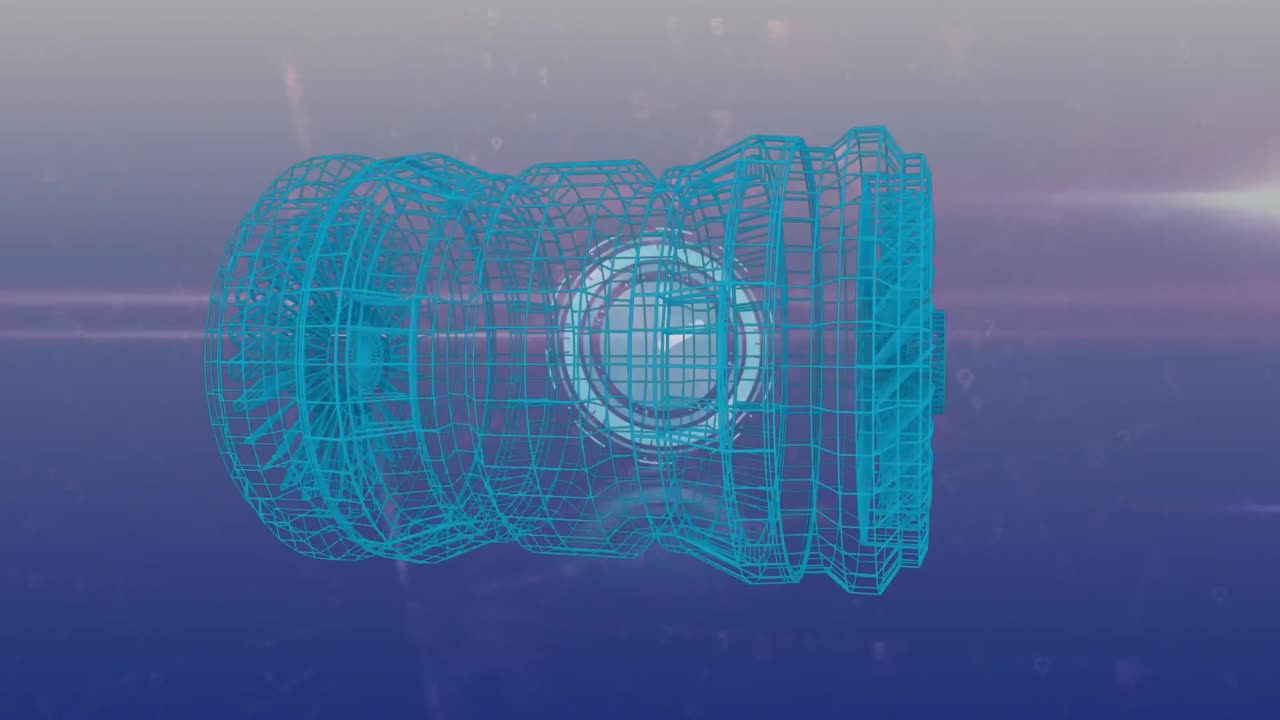 엔진과 클록을 통해 데이터 처리의 애니메이션